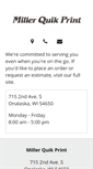 Mobile Screenshot of millerquikprint.com